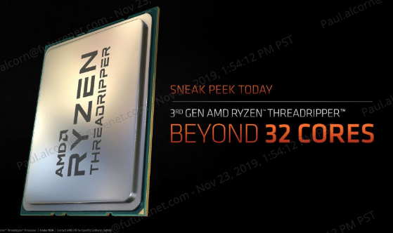 AMD宣布Threadripper3990X64核和128线程以及280WTDP