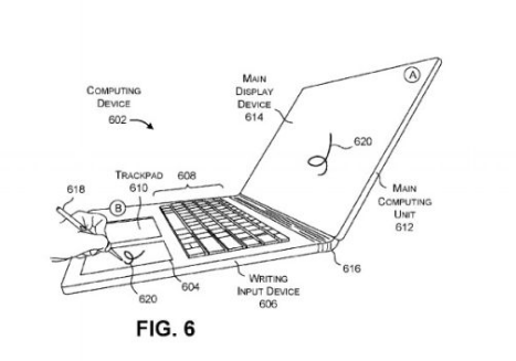 Microsoft考虑将SurfaceBook笔记本电脑的E墨水书写区域