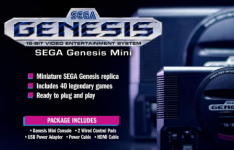 这款迷你游戏机预装了42款经典的Sega Genesis游戏