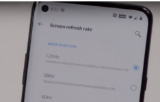 OnePlus 8 Pro 120Hz设置屏幕因打孔自拍相机泄漏