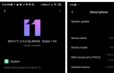 Pocophone F1稳定的Android 10更新推出