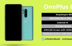 新的OnePlus 8 Pro泄漏证实了设计并声称120Hz的显示刷新率