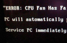 电脑重启后出现“ERROR：cpu fan has failed”该如何解决
