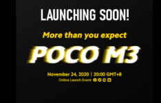 POCO将于2020年11月24日晚上8点发布POCO M3