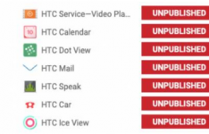 由于新的谷歌Play政策错误HTC应用已删除然后重新上传