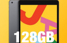 10.2英寸苹果iPad7目前具有WiFi的128GB型号可享受100美元的折扣