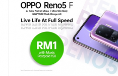 通过MaxisPostpaid158您可以以低至RM1的价格获得OPPOReno5F智能手机