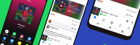Spotify推出了迷你播放器可让您直接在Facebook中播放歌曲