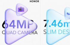公司表示荣耀Play5将配备64MP四镜头相机