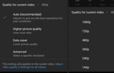 YouTube设置允许用户选择默认视频质量