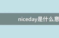 百科动态：niceday是什么意思中文
