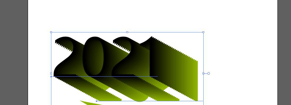ai混合模式绘制多层折叠的文字特效，ai混合模式制作多层折叠的文字特效教程插图7