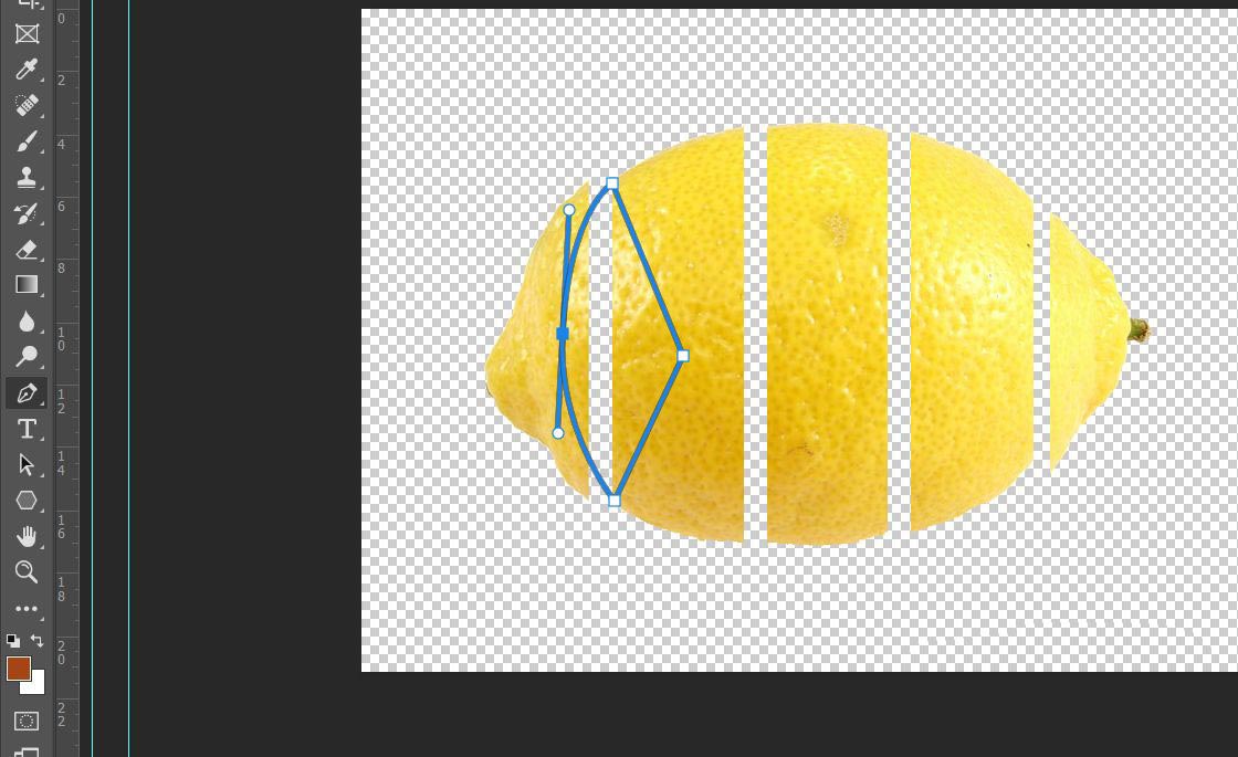 ps如何制作切水果效果，ps彩色切片分割水果的做法插图7