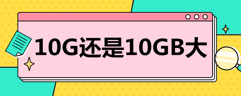 10G还是10GB大