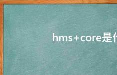 百科动态：hms core是什么