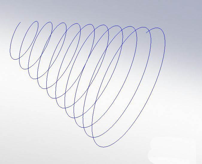 solidworks如何画螺旋线，sw画螺旋线的方法插图8