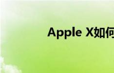 Apple X如何进入DFU模式