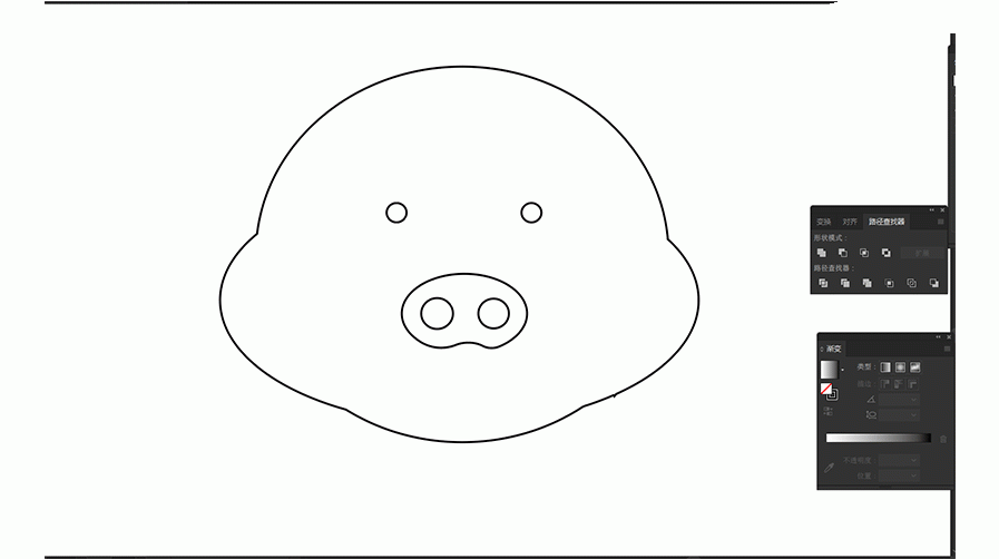 教你用AI绘制可爱的卡通小猪插画,AI绘制可爱的卡通教程插图12