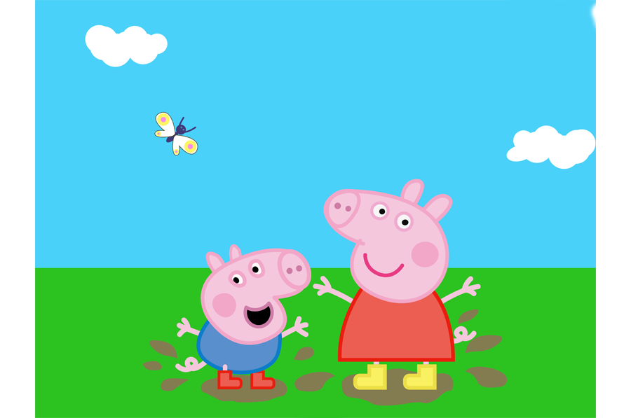 绘制卡通风格人物小猪佩奇和小猪乔治,AI教程插图15