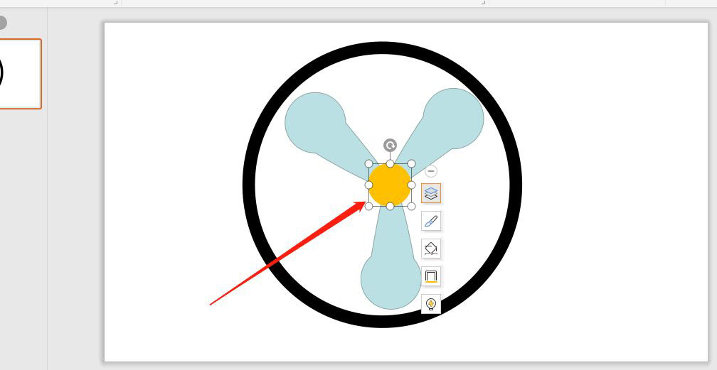 WPS怎么画排气扇图案，wps画排气扇图形的教程插图4