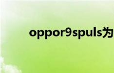 oppor9spuls为什么没有闪拍功能