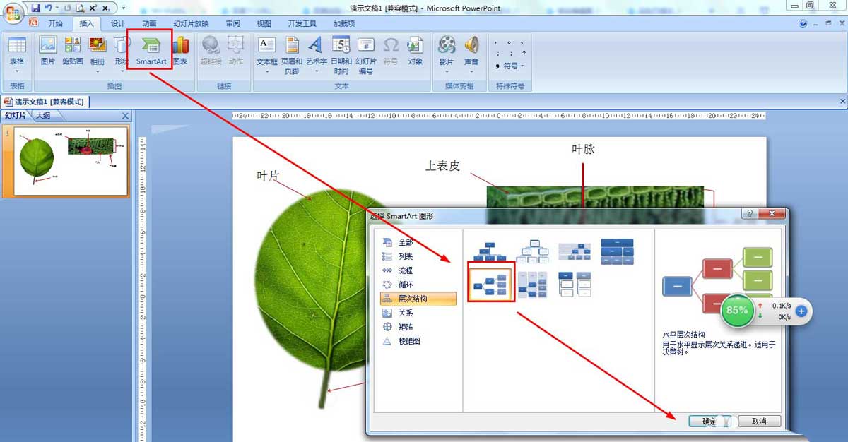 PPT怎么画树叶的结构名称图解，ppt画树叶的结构图的技巧插图4