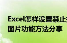 Excel怎样设置禁止插入图片,excel关闭插入图片功能方法分享