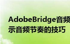 AdobeBridge音频节奏怎么显示,Bridge显示音频节奏的技巧