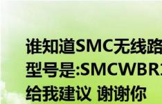 谁知道SMC无线路由器的详细设置我的路线型号是:SMCWBR14SN2 如果你知道 请随时给我建议 谢谢你