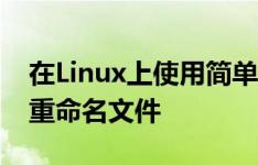 在Linux上使用简单的cp和mv命令来复制和重命名文件
